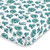 NoJo Super Soft Green & White Palm Leaf Nursery Mini Crib Fitted Sheet, Green, White