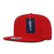 DECKY 1064-RED 5 Panel Cotton Flat Bill Snapback Red