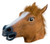 Kingmys Latex Horse Head Mask -Brown Horse Mask-