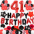 yujiaonly 41st Birthday Party Decorations-Happy Birthday Foil Ballons Banner Red Number 41 Happy birthday Sash Latex Balloons Perfect for 41 Years Old Party Supplies Balloons Number 41 Red yujiaonly 41st Birthday Party Decorations-Happy Birthday Foil Ballons Banner Red Number 41 Happy birthday Sash Latex Balloons Perfect for 41 Years Old Party Supplies Balloons Number 41 Red