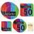 Combined Brands 50th Birthday Party Supplies, Milestone Celebrations Design, Bundle of 4 Items: Dinner Plates, Dessert Plates, Lunch Napkins and Beverage Napkins