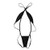 iiniim Women Sexy Weeny Sling Shot Micro Mini Bikini Thong One-Piece Teddy Black One_Size