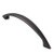 Cauldham 10 Pack Solid Kitchen Cabinet Arch Pulls Handles (5" Hole Centers) - Curved Drawer/Door Hardware - Style M243 - Oil Rubbed Bronze