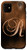 iPhone 11 R Orange Night Dark Moon Stars Water Sky Initial Letter Name Case