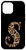 iPhone 12 Pro Max Black Leopard Print Initial Letter S Monogram Cute Cheetah Case