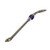 RECHERE Stainless Steel Yerba Mate Tea Bombilla Gourd Drinking Straw Filter Silver -Purple-