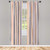 Ambesonne Abstract Window Curtains Vertical Stripes in Continuing Pattern Simplicity Lightweight Decorative Panels Set of 2 with Rod Pocket 56" x 84" Pale Rust and Multicolor