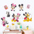 Cartoon Mickey Minnie Mouse Pluto cat Wall Stickers Bedroom Home Decor Disney Wall Decals PVC Mural Art DIY Posters Accessories