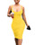 Mokoru Women's Casual Basic Pencil Tank Dress Sexy Sleeveless Bodycon Midi Club Dress X-Large Yellow