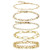 Gold Chain Bracelet Sets for Women Girls 14K Gold Plated Dainty Link Paperclip Choker Bracelet Stack Gold Small Ball Beads Bracelets Adjustable Layered Metal Link Bracelet -Style-2-