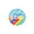 Rainbow Grad Paper Plates 24 ct