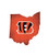 Fan Creations Cincinnati Bengals Wood Sign 12 Inch State Shape Design Fan Creations Cincinnati Bengals Wood Sign 12 Inch State Shape Design