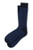Men's Hipster Designer Classic Solid Design Luxury Crew Dress Socks -Navy Blue-