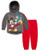 Disney Baby Boys' Mickey Mouse Hoodie Fleece  and  Jogger 2-Piece Pant Set -Newborn-Infant- Mickey and Donald Grey-Red Size 18M
