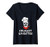Womens Culinary Gangaster Chef Skull - Kitchen Cuisine Foodie Chef V-Neck T-Shirt