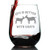 Life is Better With Goats - Goat Stemless Wine Glass - Cute Funny Farm Animal Themed Decor and Gifts - Large 17 Oz