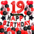 Minhero 19th Birthday Decorations Red Black Happy Birthday Banner Red Number 19 Balloons Happy Birthday Sash with Latex and Confetti Balloons for Girl Women 19 and 91 Years Old Birthday Party-Red Minhero 19th Birthday Decorations Red Black Happy Birthday Banner Red Number 19 Balloons Happy Birthday Sash with Latex and Confetti Balloons for Girl Women 19 and 91 Years Old Birthday Party-Red