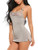 Avidlove Womens Lingerie Nightie Soft Sleepwear Dress Lace Chemise Babydoll Gray X-Large