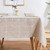 AmHoo Checkered Tablecloth Rectangle Heavy Weight Plaid Gingham Table Cover for Kitchen Dinning Tables Tabletop Decoration 54 x 54 Inch Brown