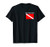 Scuba Diving Instructor Dive Flag Diver SCUBA Divemaster T-Shirt