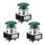 uxcell Push Button Switch Green Momentary AC 380V 5A Mushroom Head Pushbutton Switches 30mm Panel Mount Pack of 3