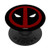 Marvel Deadpool Classic Mask Logo PopSockets PopGrip- Swappable Grip for Phones  and  Tablets