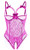 Lingerie for Women One-Piece Teddy Lingerie Sexy Bodysuit Lace Nightie -Purple XL-