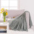 RECYCO Flannel Throw Blanket for Couch Soft Cozy Throw Blankets Lightweight Plush Fleece Blanket for Sofa Bed Chair 50 x 60 Inches Gray-Green
