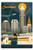 Lantern Press Cleveland Ohio Retro Skyline 97459 -6x9 Aluminum Wall Sign Wall Decor Ready to Hang-