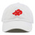 Top Level Apparel Akatsuki Cloud Logo Embroidered Low Profile Soft Crown Unisex Baseball Dad Hat White