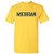 AS01 - Michigan Wolverines Basic Block T-Shirt - Large - Maize