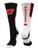 TCK Wisconsin Badgers Perimeter Crew Socks -Black-White-Cardinal Small-