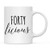 Andaz Press Funny 40th Birthday 11oz. Coffee Novelty Mug Gift Forty Licious 1-Pack Novelty Birthday Christmas Hot Chocolate Cup