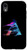 iPhone XR Cool Modern Letter A Abstract Paint Pattern on Black AAN012a Case
