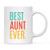 Andaz Press 11oz. Coffee Mug Birthday Gift Best Aunt Ever 1-Pack