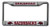 NCAA Arkansas Razorbacks Chrome Plate Frame