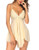 Avidlove Babydoll Lingerie for Women Lingerie Sexy Boudoir Lingerie Lace V Neck Sleepwear Strap Chemise-Yellow S-