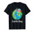 Happy Earth Day Shirt Cute Earth With Floral Earth Day 2021 T-Shirt