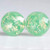Mint Green Fire Opal Resin Stud Earrings - 10mm - Hypoallergenic Titanium Posts