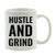 Andaz Press Motivational 11oz. Coffee Mug Gift Hustle and Grind 1-Pack Inspirational Son Daughter Graduation Birthday Christmas Gift Ideas