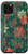 iPhone 11 Pro Rustic Green Farmhouse Panel Christmas Floral Pattern Case