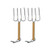 Poultry Chicken Fork Stainless Steel Turkey Lifters Poultry Lifters Meat Claws For BBQ  and  Thanksgiving Heat-Resistant With Wooden Handle Roaster Poultry Forks Roasting Forks Set of 2 10.5 Inch