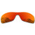 Puzzley Mirror Polarized Replacement Lenses for Oakley Batwolf OO9101 Sunglasses - Orange Red Mirror Polarized