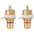 Yosoo- RCA Connector 2 Pcs Gold Plated Copper RCA Panel Mount Female Jack Terminal Socket Audio Connector RCA Jack Mount Socket solderless RCA Panel Mount RCA Socket Panel Mount Cooper
