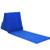 Mjuan Inflatable Beach Mat Festival Camping Leisure Lounger Back Pillow Cushion Chair - Dark Blue