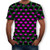 ESKNAS Men T-Shirts Summer Casual 3D Print Short Sleeve Tee Shirt Slim Fit Pullover Top Blouse-Purple3XL-