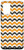 Galaxy S20 plus Repeating Squiggly Lines Black Orange White Pattern Case