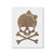 Girly Skull Stencil - Reusable Stencils for Painting - Mylar Stencil for DIY Projects and Crafts