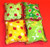 Catnip Cat Pillow Toy - Hand Made Cute Lady Bugs Mix Patterns Rectangle - 4 ea
