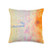 YO! Cool Design Gift Abstract Color Pattern Vintage Pink Yellow Throw Pillow 16x16 Multicolor